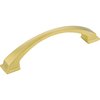 Jeffrey Alexander 128 mm Center-to-Center Brushed Gold Arched Roman Cabinet Pull 944-128BG